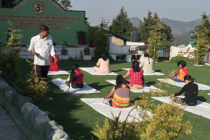 YOGA AND MEDITATION.